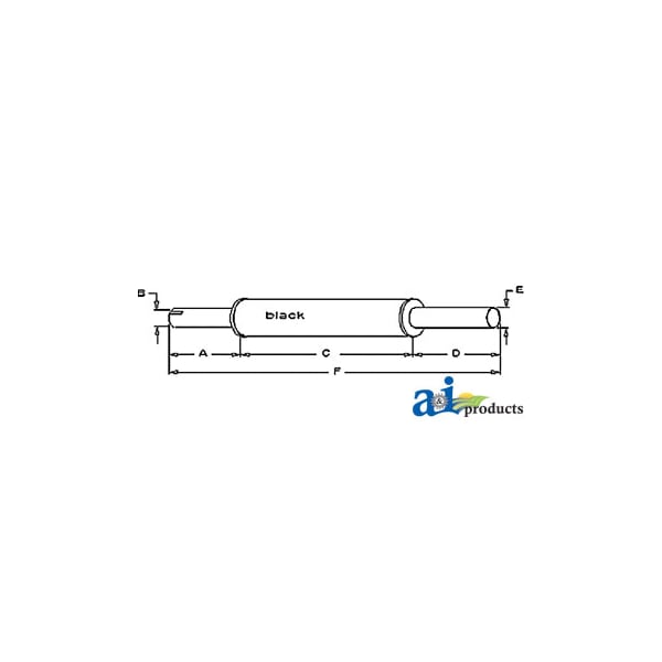 Muffler 41" x5" x5"